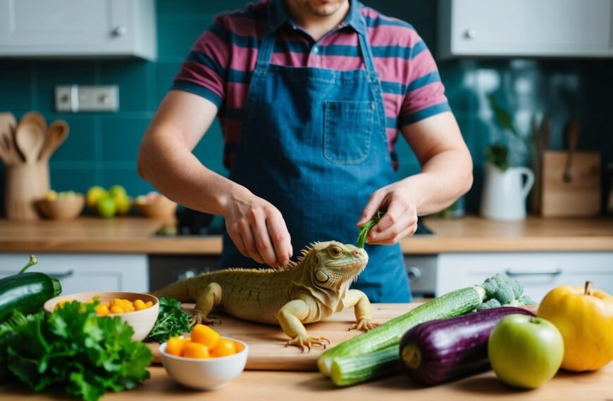 Grüner Leguanfutter selber machen