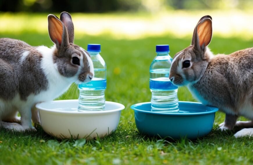 Kaninchen Wasserflaschen vs. Wassernäpfe