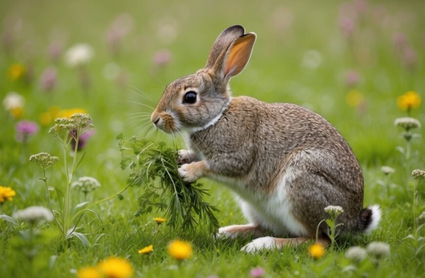 Wildkräuter für Kaninchen sammeln